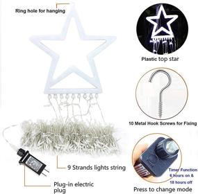 img 1 attached to Upgrade your Holiday Decor with OKURA Christmas Decoration Outdoor Star String Lights