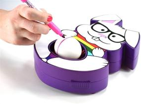 img 4 attached to 🎨 The EggMazing Egg Decorator Kit - Bunny Egg Spinner with 8 Quick Drying Colorful Markers