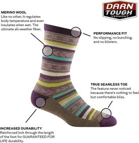 img 2 attached to 🧦 Ultimate Comfort and Durability: Darn Tough Bronwyn Crew Lightweight Sock with Cushion for Women