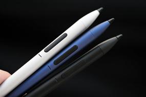 img 1 attached to ✏️ YAMADA Silver Surface Pen: Enhancing Precision with 4096 Levels Pressure on Microsoft Surface PRO5, PRO6, PRO7, Studio, Go, Book, Tablets. N-Trig Palm Rejection Stylus with Microsoft Pen Protocol