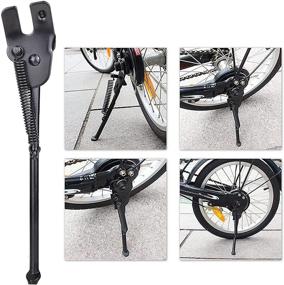 img 4 attached to 🚴 SEISSO Kickstand: Premium Steel Rear Wheel Holder for 12-18 inch Kid's Bicycles - Easy Assembly, Royal Black Stand for Boys and Girls