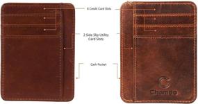 img 2 attached to Premium Tan Minimalist Wallets: Discover Chamdo's Genuine Wallet for Ultimate Simplicity