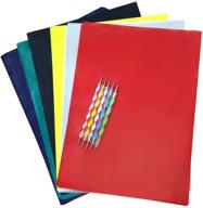 🎨 premium 60 sheets carbon transfer paper with 5 stylus dotting tools - ideal for wood, paper, canvas & more - 8.3 x 11.7 inches (6 colors) logo