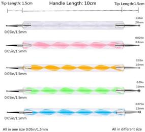 img 1 attached to 🎨 Premium 60 Sheets Carbon Transfer Paper with 5 Stylus Dotting Tools - Ideal for Wood, Paper, Canvas & More - 8.3 x 11.7 inches (6 Colors)