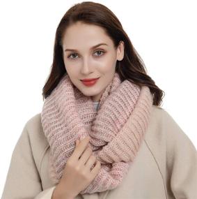 img 3 attached to Winter Infinity Fashion Circle Scarves Women's Accessories and Scarves & Wraps