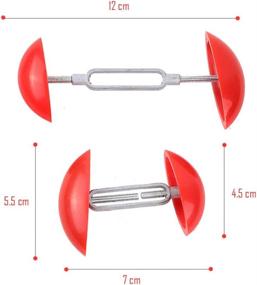 img 3 attached to 👞 1 Pair Mini Shoe Stretchers - Men and Women Shoe Shapers, Width Extendable, Adjustable - Red