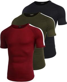 img 3 attached to COOFANDY Workout T Shirts Sleeve Muscle Men's Clothing in Active