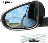 🚘 enhance your car's safety with kmmin square convex blind spot mirrors - hd frameless 360° rotatable (2pack) logo