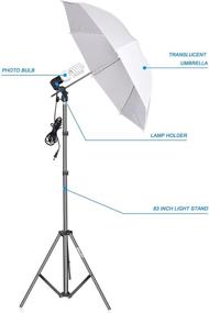 img 3 attached to 📸 Enhance Your Photography: EMART 400W 5500K Umbrella Lighting Kit for Studio-quality Shots