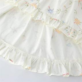 img 1 attached to 🌸 Stylish Vintage Floral Girls Dress with Backless Design - Sleeveless Sundress Set for Toddler, in Matching Outfits