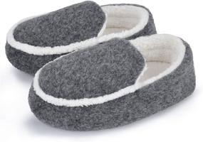 img 4 attached to HOMEHOT Slippers Socks Indoor Fuzzy Shoes Non Slip