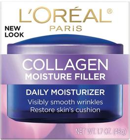 img 3 attached to 🧴 L'Oreal Paris Skincare Collagen Face Moisturizer, Day and Night Cream, Anti-Aging Face, Neck, and Chest Cream for Smooth Skin and Wrinkle Reduction, 1.7 oz