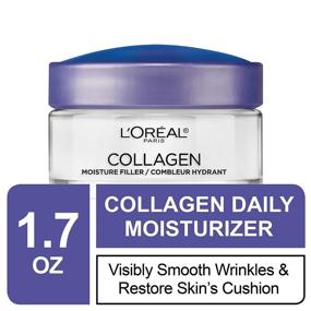 img 2 attached to 🧴 L'Oreal Paris Skincare Collagen Face Moisturizer, Day and Night Cream, Anti-Aging Face, Neck, and Chest Cream for Smooth Skin and Wrinkle Reduction, 1.7 oz