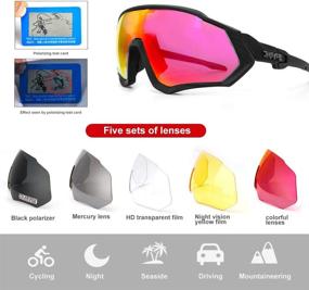 img 2 attached to Enhance Your Performance with YTUR Unisex Polarized Sports Cycling Sunglasses: Perfect for Running, Fishing, Skiing, Golfing, and Driving!