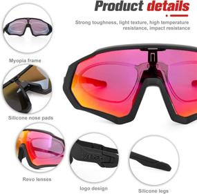 img 1 attached to Enhance Your Performance with YTUR Unisex Polarized Sports Cycling Sunglasses: Perfect for Running, Fishing, Skiing, Golfing, and Driving!