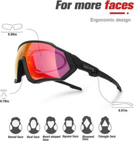 img 3 attached to Enhance Your Performance with YTUR Unisex Polarized Sports Cycling Sunglasses: Perfect for Running, Fishing, Skiing, Golfing, and Driving!