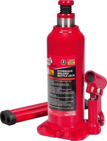 img 3 attached to 🔴 High-capacity Torin Hydraulic Welded Bottle Jack - 8 Ton (16,000 lb) Capacity, Big Red Color