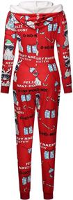 img 1 attached to Stunning Christmas Clubwear Jumpsuit Printed Sleepwear for Women's Clothing