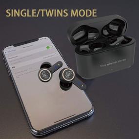 img 3 attached to 🎧 YYJY S16 True Wireless Earbuds: Touch Control, Noise Cancelling, IPX8 Waterproof Stereo Earphones with Built-in Mic for Sports (Black)