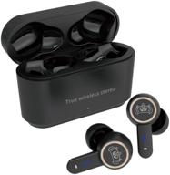 🎧 yyjy s16 true wireless earbuds: touch control, noise cancelling, ipx8 waterproof stereo earphones with built-in mic for sports (black) logo