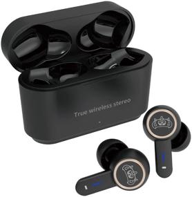 img 4 attached to 🎧 YYJY S16 True Wireless Earbuds: Touch Control, Noise Cancelling, IPX8 Waterproof Stereo Earphones with Built-in Mic for Sports (Black)