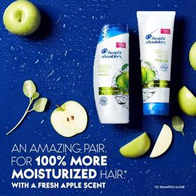 img 1 attached to 🍏 Head and Shoulders Green Apple Shampoo, 32.1 fl oz, Twin Pack - Anti Dandruff Treatment & Scalp Care