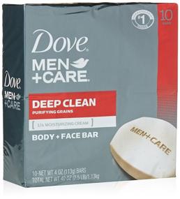 img 3 attached to Dove Men+Care Moisturizing Men's Bar Soap - Deep Clean Soap 🧼 Bar for Effective Bacteria Removal and Nourished Skin - 3.75 oz, 10 Bars