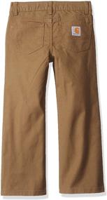 img 1 attached to 👖 Stylish and Sturdy Carhartt Canvas Pocket Pants for Medium Boys' Clothing