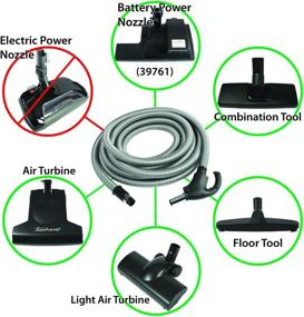 img 1 attached to 🔌 Cen-Tec Systems 90660 50 ft Low Voltage Central Vacuum Hose with Button Lock Stub Tube