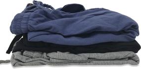 img 3 attached to Andrew Scott Cotton Drawstring Charcoal Men's Clothing for Sleep & Lounge