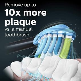 img 3 attached to Black Philips Sonicare HX9690/05 ExpertClean 7500 Bluetooth Rechargeable Electric Power Toothbrush