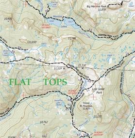 img 2 attached to Flat Tops Wilderness Colorado Topographic