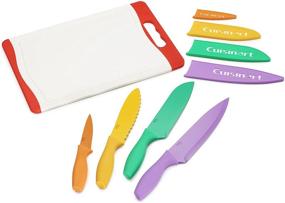 img 4 attached to 🔪 Набор кухонных ножей Cuisinart C55CB-9PR Color Collection из 9 предметов и разделочная доска, разноцветные - дополненный для SEO