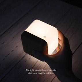 img 3 attached to 🕒 Enhance Time Management with Mooas Rechargeable Timer LED Nightlight - 5, 15, 30, and 60 Minutes Timer for Kids and Adults - Stylish Light Brown Design