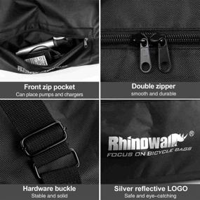 img 1 attached to 🛴 Huntvp E-Scooter Bag Storage Cover: Heavy Duty Transport Bag for Xiaomi Mijia M365 - Foldable, Accessory Backpack, Handbag, Shoulder Bag