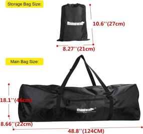 img 3 attached to 🛴 Huntvp E-Scooter Bag Storage Cover: Heavy Duty Transport Bag for Xiaomi Mijia M365 - Foldable, Accessory Backpack, Handbag, Shoulder Bag