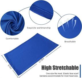 img 3 attached to 🌞 Breathable Summer Face Cover Scarf Bandana with 6 Piece UV Protection Neck Gaiter