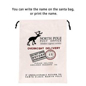 img 3 attached to 🎄 HBlife Christmas Cotton Drawstring: Personalized Retail Store Fixtures & Equipment for a Festive Season