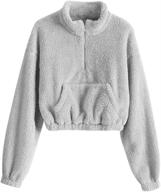 zaful womens sleeve pullover sweatshirt logo