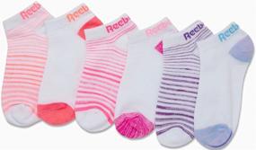 img 2 attached to Reebok Girls' Lightweight Comfort Low Cut Athletic Socks - 6 Pack