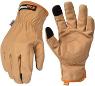 🧤 timberland pro wheat leather glove logo