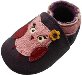 img 4 attached to 👣 YIHAKIDS Soft Sole Baby Shoes: Premium Leather Moccasins Slippers for Infants & Toddlers - Unisex, 0-36 Months