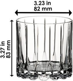 img 2 attached to 🍸 Riedel Drink Specific Glassware Rocks Glass Set, 9 oz Capacity, 2 Pieces, Clear