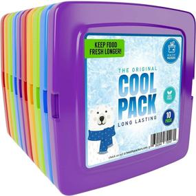 img 3 attached to ❄️ Healthy Packers Cool Pack: Slim Ice Pack for Lunch Box - Quick Freeze & Long-Lasting Coldness - 10 Pack