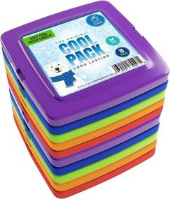 img 4 attached to ❄️ Healthy Packers Cool Pack: Slim Ice Pack for Lunch Box - Quick Freeze & Long-Lasting Coldness - 10 Pack