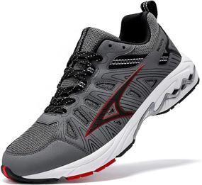 img 4 attached to ASHION Athletic Men's Shoes for Workout, Tennis, Running, and Walking