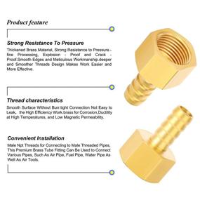 img 1 attached to 💨 Tailonz Pneumatic Fitting Connector Pipe (10Pcs): Streamline Your Pneumatic Systems