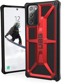 img 4 attached to 📱 UAG Monarch Protective Cover for Samsung Galaxy Note20 5G [6.7-inch], Crimson - Rugged, Lightweight, Slim, and Shockproof