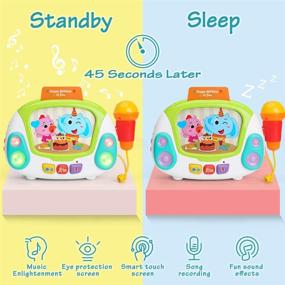 img 1 attached to Lukat Musical Toy: Kids Music Karaoke Machine with Microphone & Early Education Functions - Perfect Gift for 2-4 Years Old Girls and Boys!