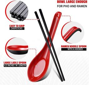 img 2 attached to Exceptional Quality Melamine Japanese Chopsticks Complete Dinnerware Collection